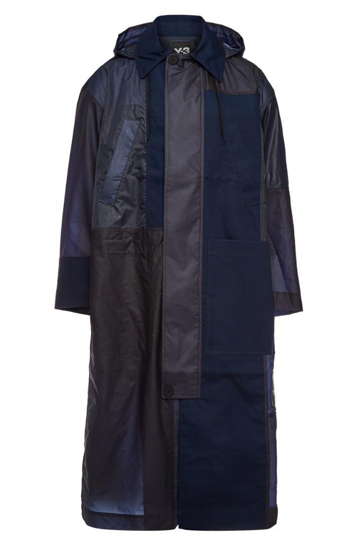 Y-3 Y-3 Patchwork Raincoat With Cotton