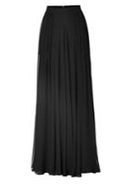 Elie Saab Elie Saab Pleated Silk Maxi-skirt - Black