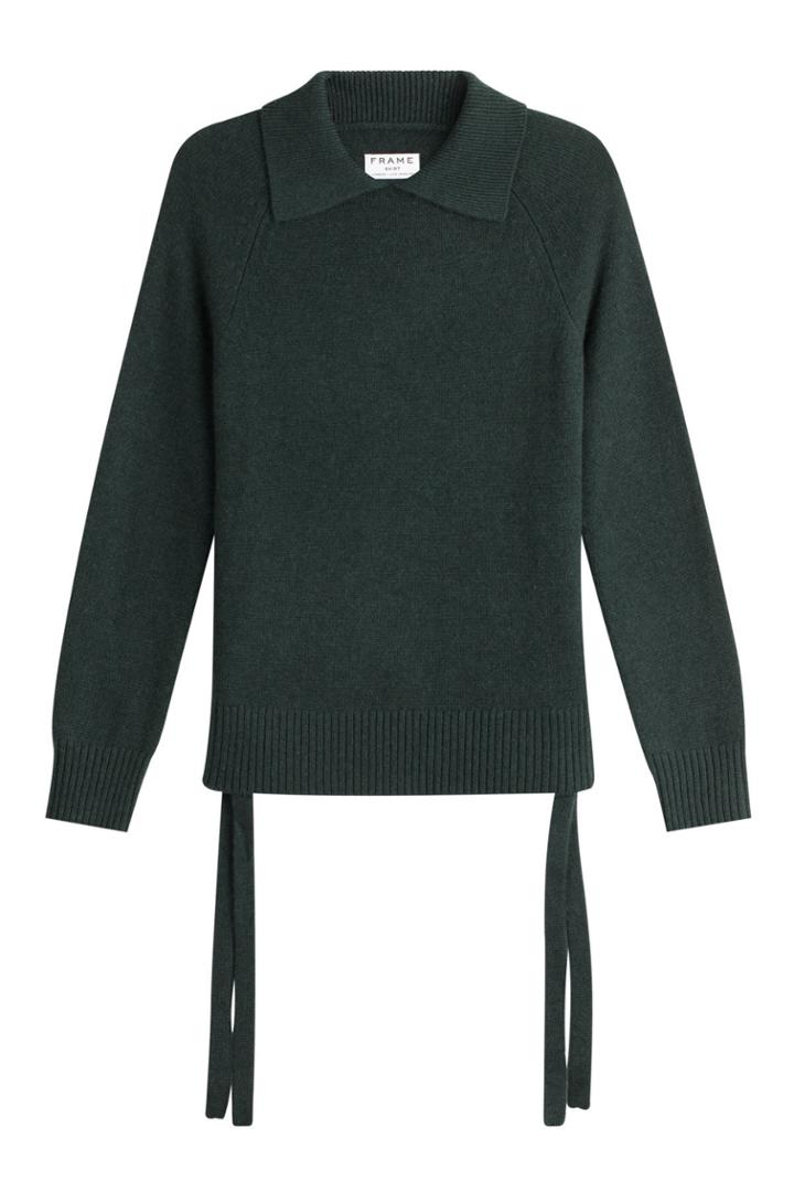 Frame Denim Frame Denim Cashmere Pullover With Lace Up Ties At The Sides