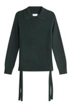 Frame Denim Frame Denim Cashmere Pullover With Lace Up Ties At The Sides
