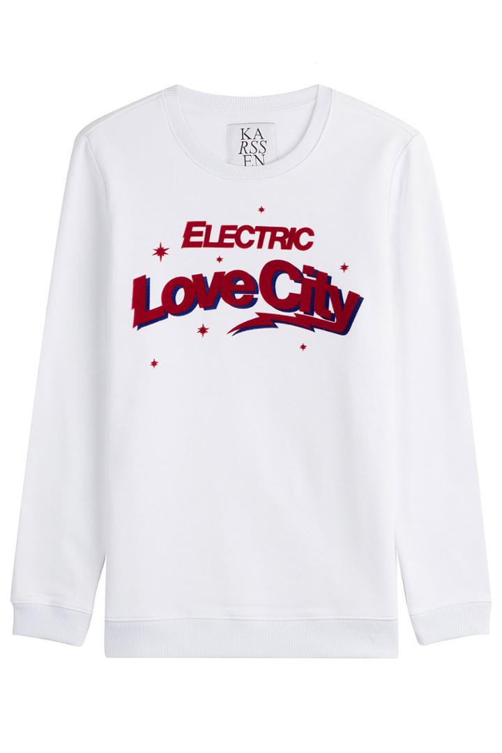 Zoe Karssen Zoe Karssen Cotton Statement Sweatshirt - White