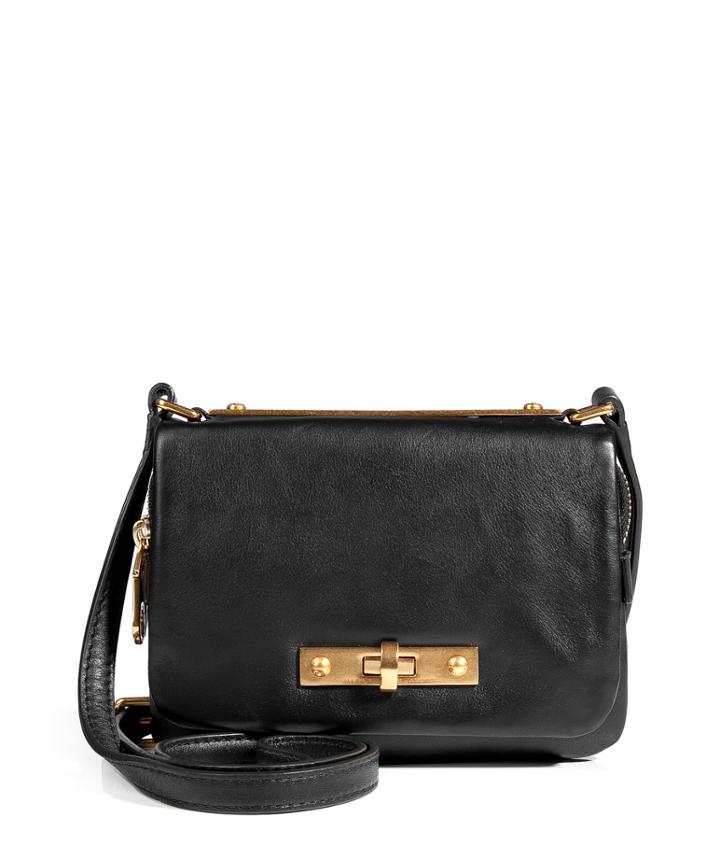 Marc By Marc Jacobs Leather Mini Crossbody Bag In Black