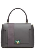 Anya Hindmarch Anya Hindmarch Space Invaders Bathurst Leather Tote - Grey