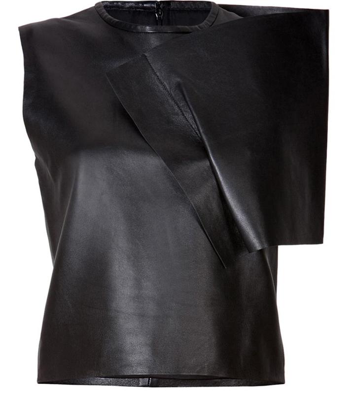 J.w. Anderson Leather Crop Top