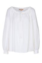 Michael Kors Collection Michael Kors Collection Silk Peasant Blouse - White