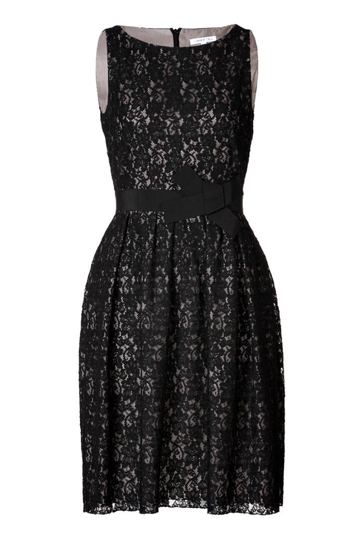 Paule Ka Paule Ka Lace Dress With Bow Sash