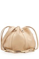 See By Chloé See By Chloé Leather Drawstring Bag - Beige