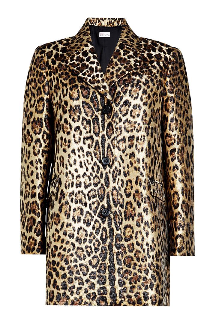 R.e.d. Valentino R.e.d. Valentino Leopard Print Coat