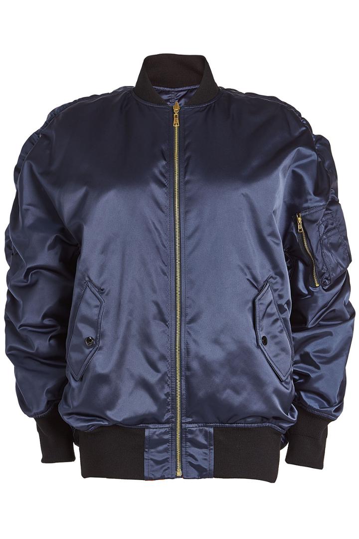 Balenciaga Balenciaga Oversized Reversible Satin Bomber Jacket