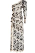 Alessandra Rich Alessandra Rich One-shoulder Lace Gown