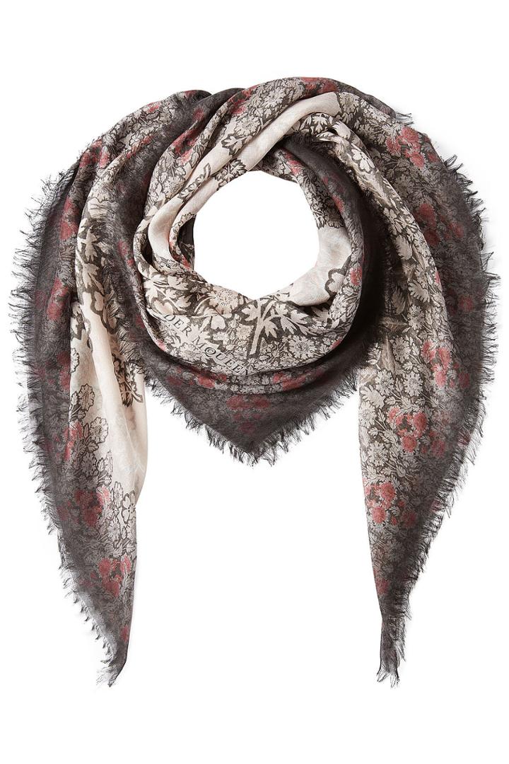 Alexander Mcqueen Alexander Mcqueen Printed Scarf With Silk - Pink