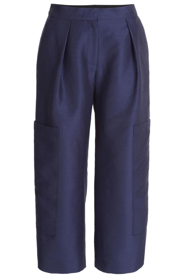 Roksanda Roksanda Jude Cotton-silk Blend Culottes - Blue