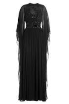 Elie Saab Elie Saab Embellished Silk Gown - Black
