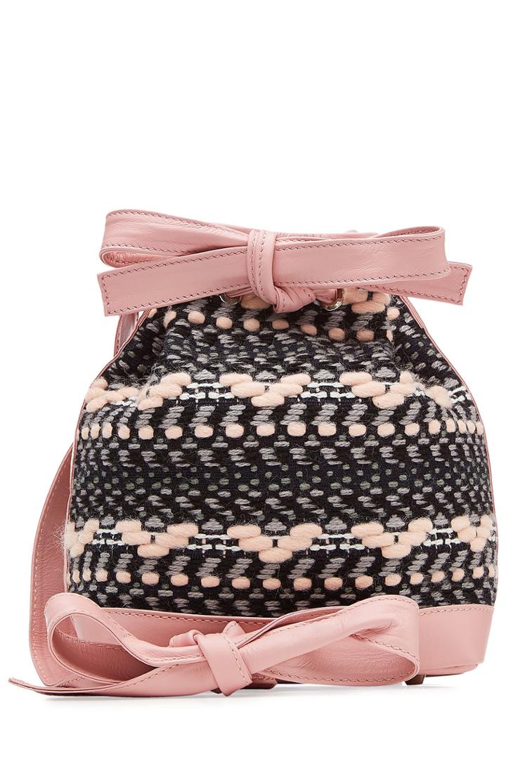 Olympia Le-tan Olympia Le-tan Tweed And Leather Bucket Bag - None