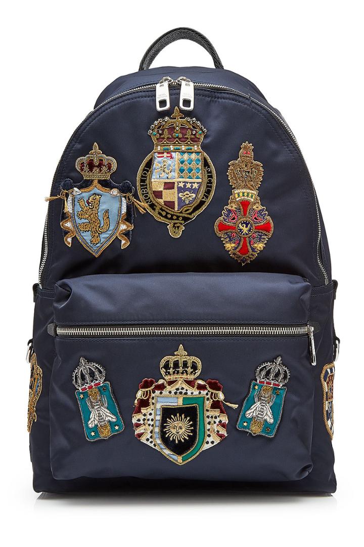 Dolce & Gabbana Dolce & Gabbana Backpack With Crest Patches