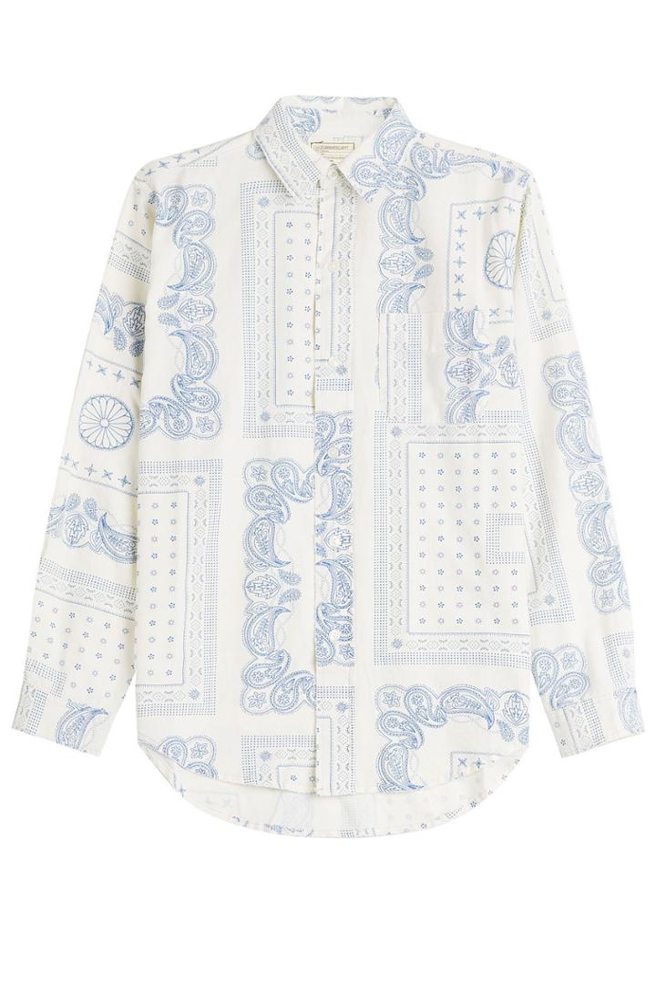 Current/elliott Current/elliott Paisley Print Cotton Shirt - None