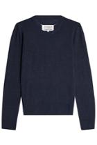 Maison Margiela Maison Margiela Pullover With Linen And Wool - Blue