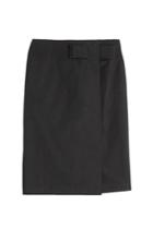 Jil Sander Jil Sander Train Wrinkled Cotton Skirt - Black