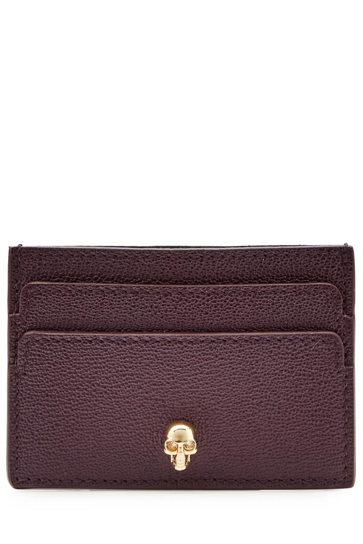 Alexander Mcqueen Alexander Mcqueen Leather Card Holder - Red