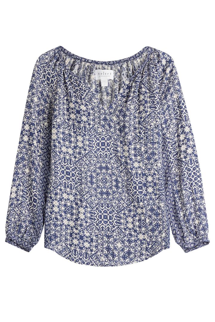 Velvet Velvet Printed Tunic Top - Multicolored