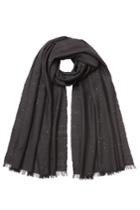 Brunello Cucinelli Brunello Cucinelli Sequin Embellished Cashmere-silk Scarf - Black
