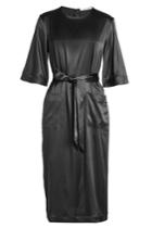 Deitas Deitas Silk-blend Dress With Belt Tie