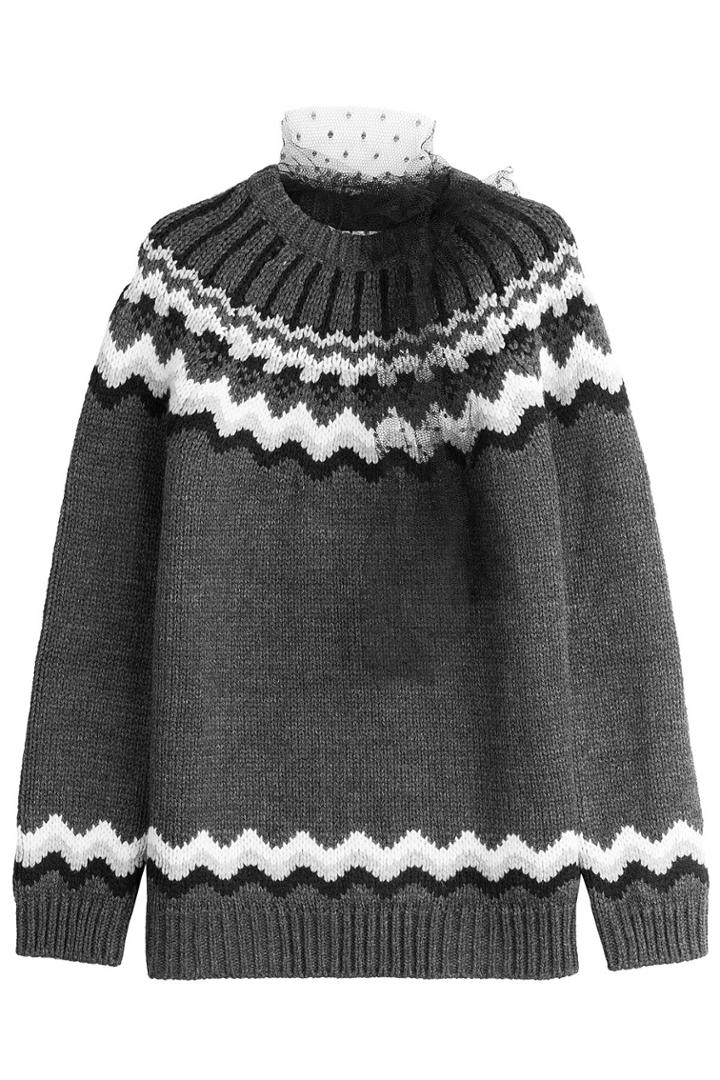 R.e.d. Valentino R.e.d. Valentino Pullover With Point D'esprit