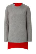 Akris Akris Angora-wool Layered Asymmetric Top