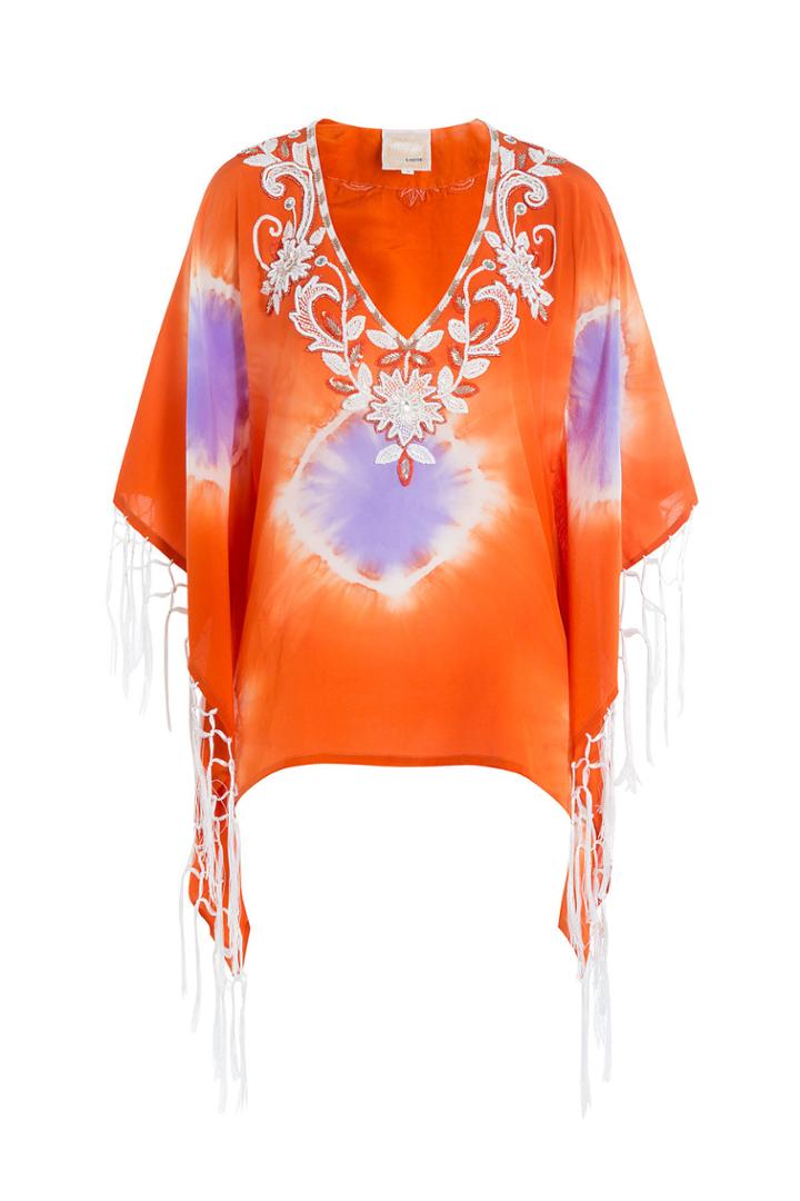 Gooshwa Gooshwa Embellished Silk Caftan - None