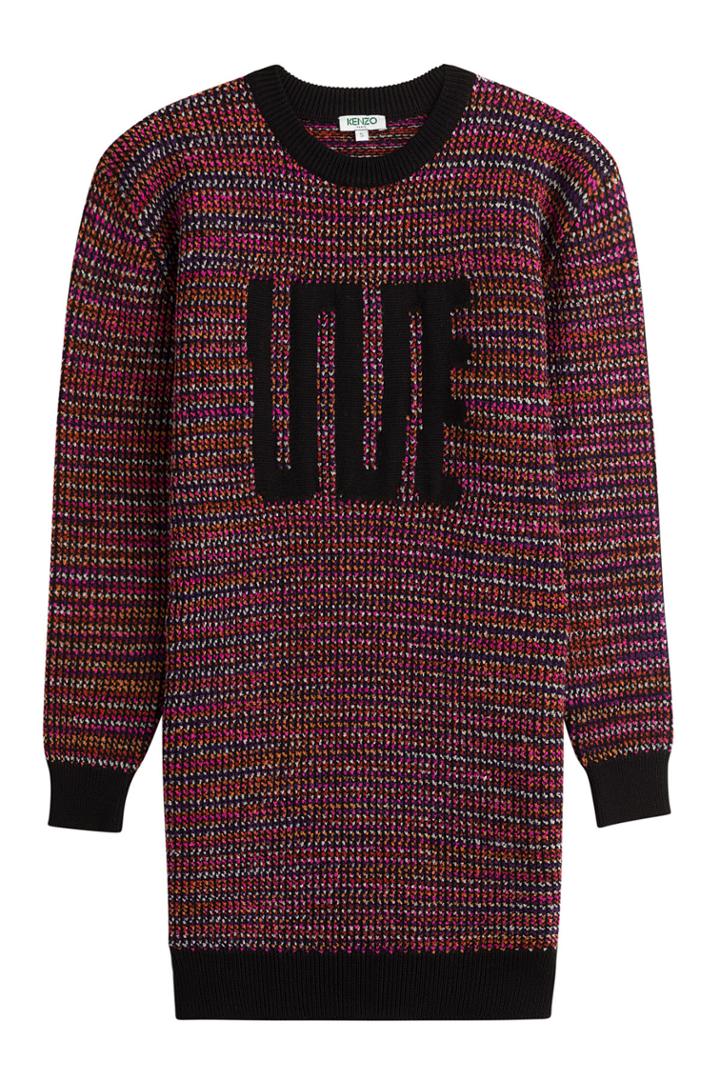 Kenzo Kenzo Wool Sweater Dress - Multicolor
