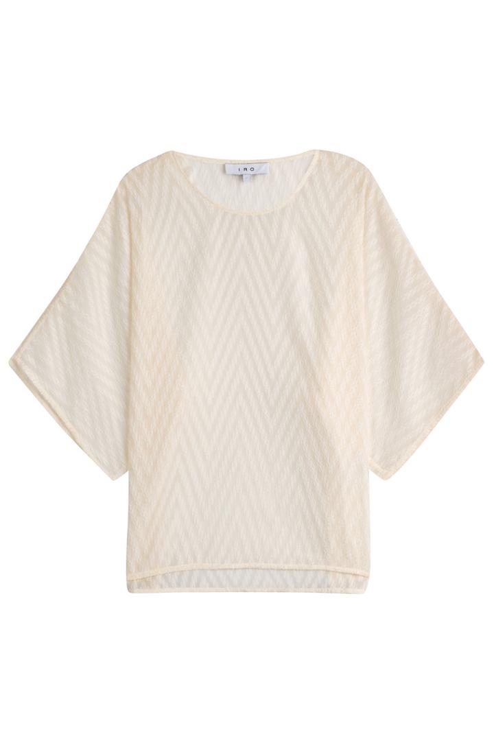 Iro Iro Top With Raised Texture - White