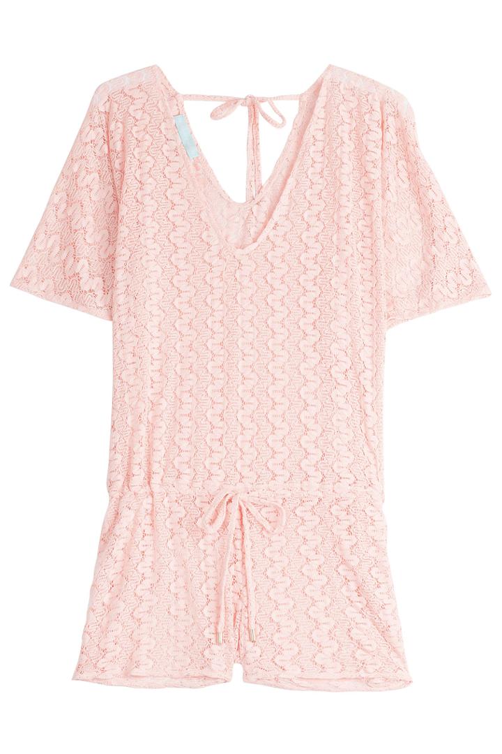 Melissa Odabash Melissa Odabash Knit Alaia Playsuit - Rose