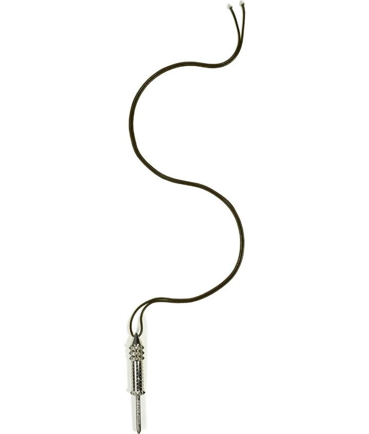 Eddie Borgo Leather Necklace With Canister Pendant