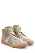 Maison Margiela Maison Margiela Leather And Suede High-top Sneakers