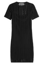 T By Alexander Wang T By Alexander Wang Cotton Blend Dress With Cut-out Detail - Black