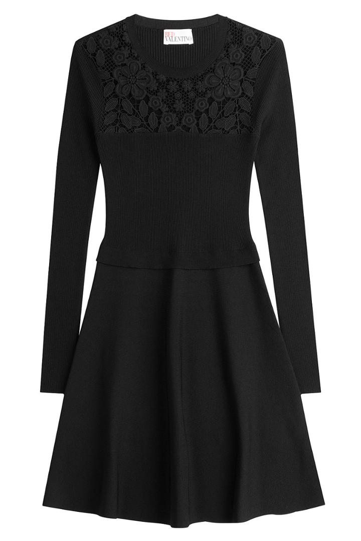 R.e.d. Valentino R.e.d. Valentino Dress With Lace - Black