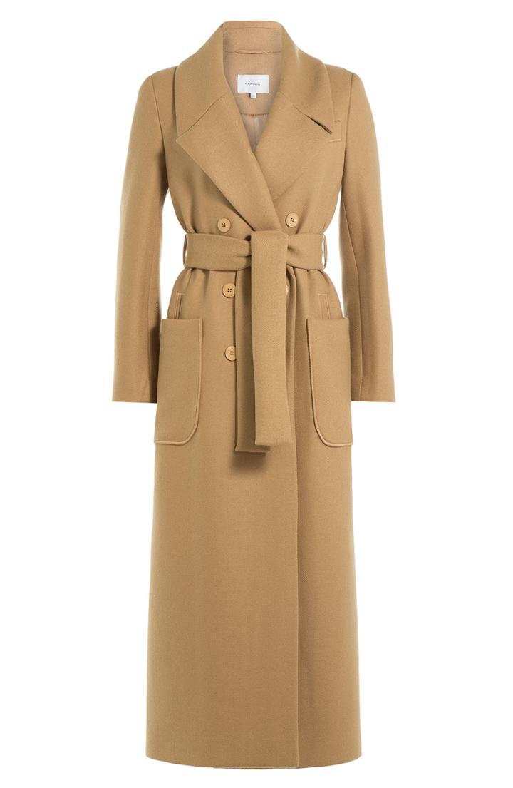 Carven Ankle Length Coat With Wool