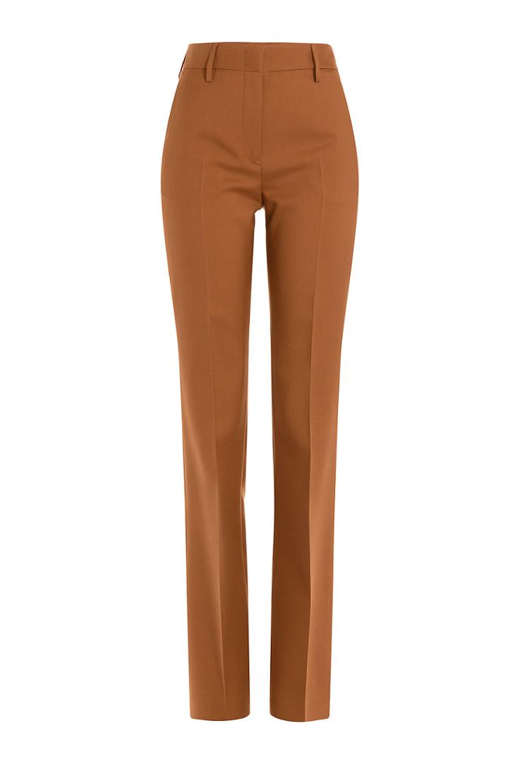 Jil Sander Jil Sander High-waist Cotton Trousers - Camel