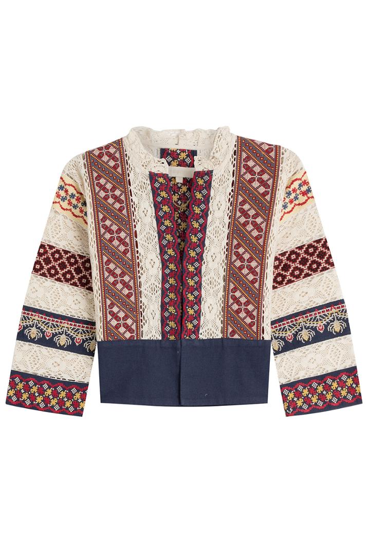 Vanessa Bruno Vanessa Bruno Embroidered Cotton Jacket - Multicolor