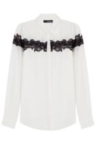 The Kooples The Kooples Blouse With Lace - White