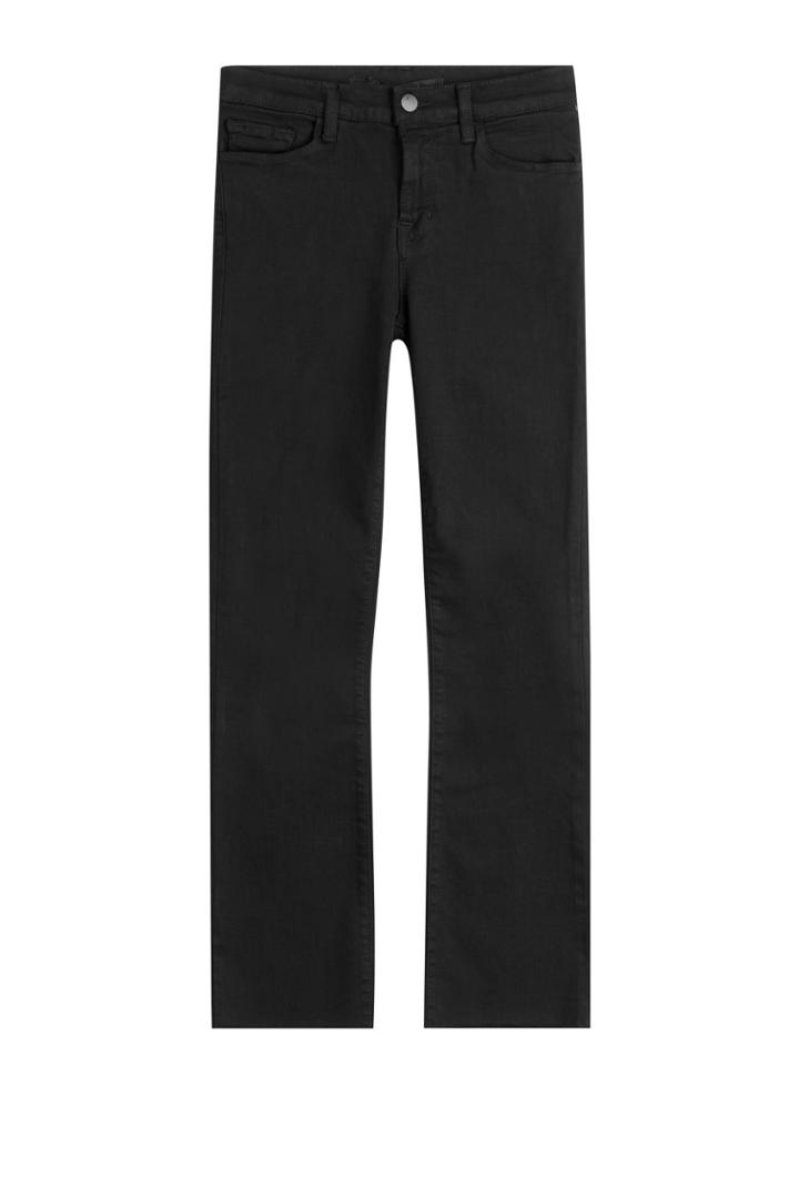 J Brand J Brand Cropped Flared Jeans - Black