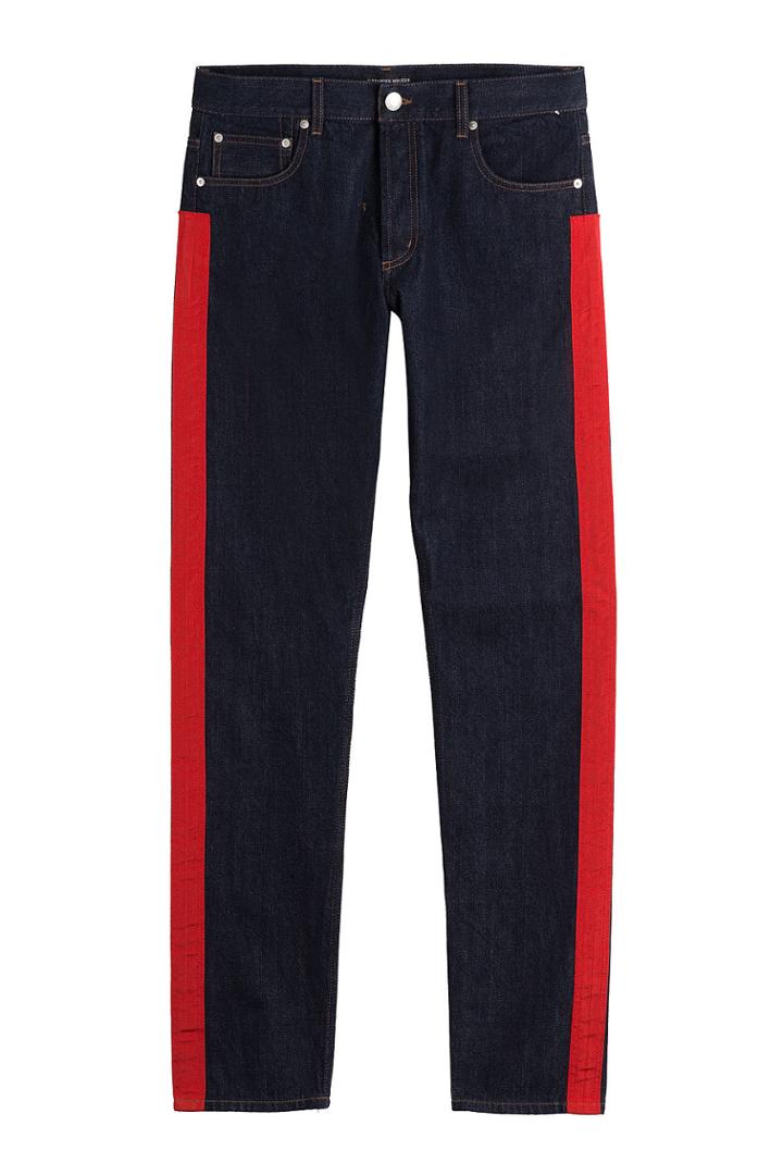 Alexander Mcqueen Alexander Mcqueen Straight Leg Jeans With Racing Stripes