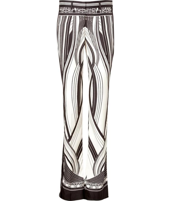 Roberto Cavalli Printed Silk Trousers