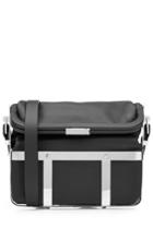 Alexander Mcqueen Alexander Mcqueen Leather Shoulder Bag With Silver-tone Brass - Black