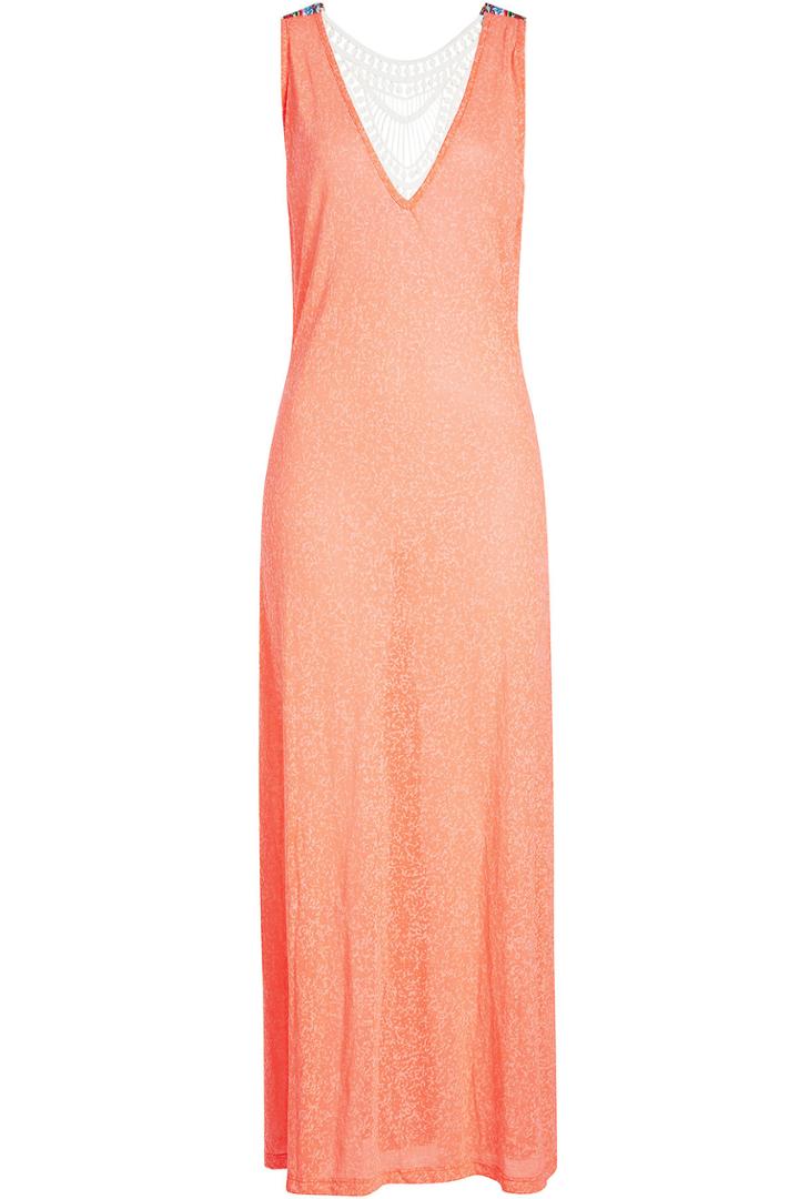 Pitusa Pitusa Cotton-blend Dress With Crochet