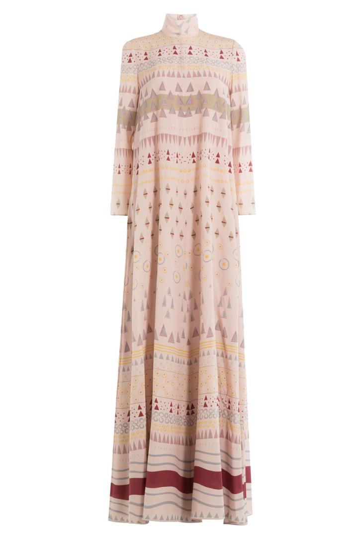 Valentino Valentino Floor-length Printed Silk Maxi Dress