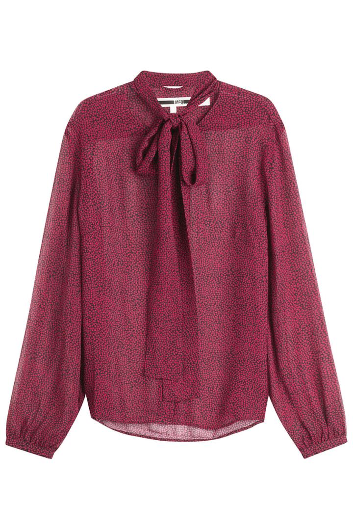Mcq Alexander Mcqueen Mcq Alexander Mcqueen Printed Silk Blouse