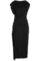 Paco Rabanne Paco Rabanne Draped Knit Dress With Snappers