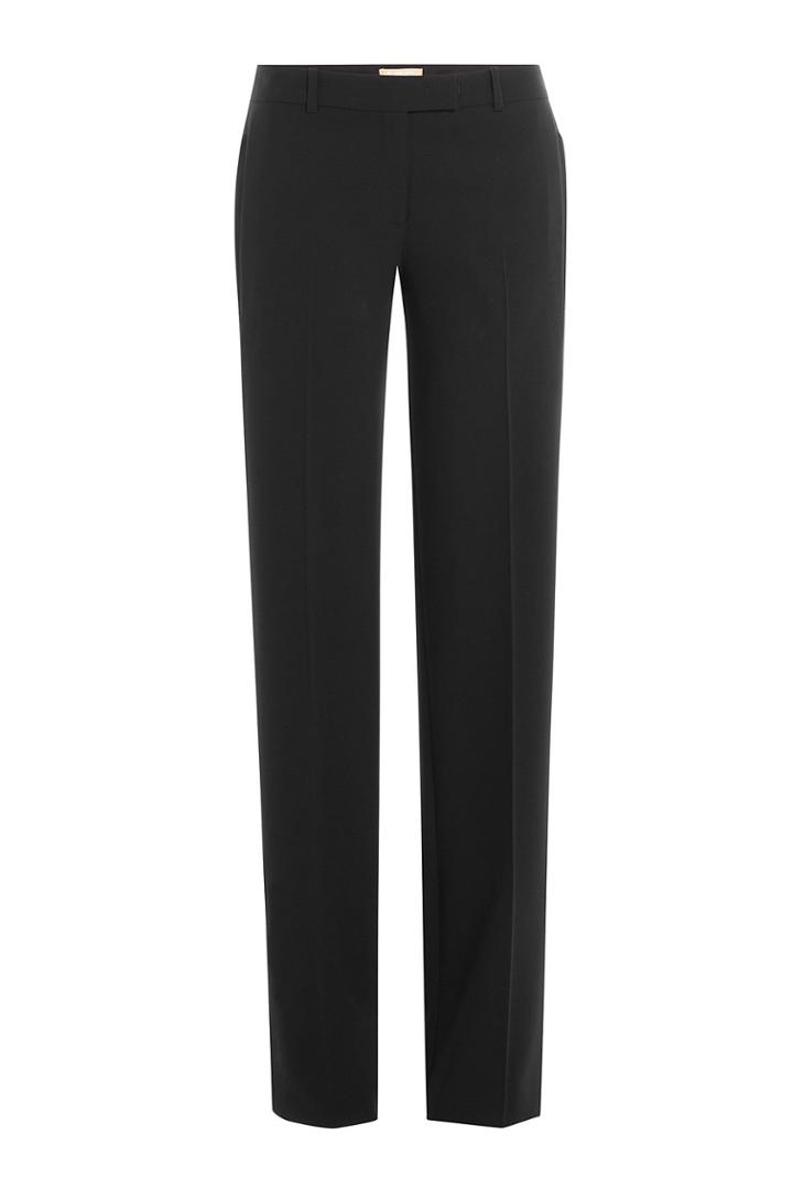 Michael Kors Michael Kors Wide Leg Wool Trousers - Black
