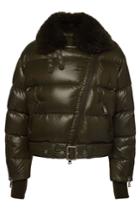 Moncler Moncler Foulque Down Jacket With Fur Collar